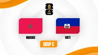 Timnas Maroko Vs Timnas Haiti di Piala Dunia 2026. (Bola.com/Dok.Multimedia KLY).