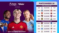 Jadwal dan Link Streaming Premier League Matchweek 10 (Sumber: dok .vidio.com)
