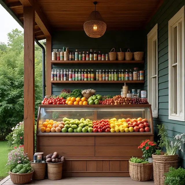 Desain Warung Sembako di Teras Rumah