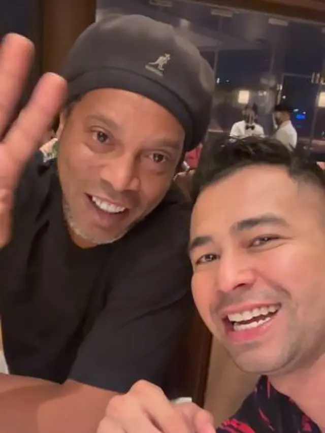 Raffi Ahmad dan Ronaldinho (Instagram/raffinagita1717)