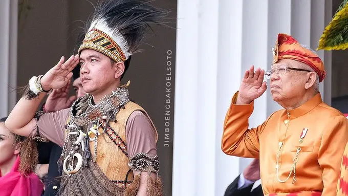 Adu Gaya Presiden Jokowi-Prabowo Subianto Vs Wakil Presiden Ma’ruf Amin-Gibran Hadiri Upacara HUT ke-79 RI di Istana Berbeda