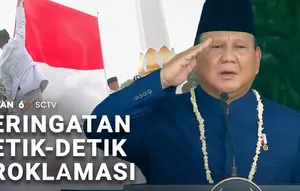 Peringatan Detik-Detik Proklamasi Kemerdekaan RI di Istana