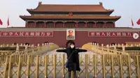 Gerbang Tiananmen sepi dari kunjungan wisatawan (dok.instagram/@kkyu_mini/https://www.instagram.com/p/CKY3h1UhhHq/Komarudin)