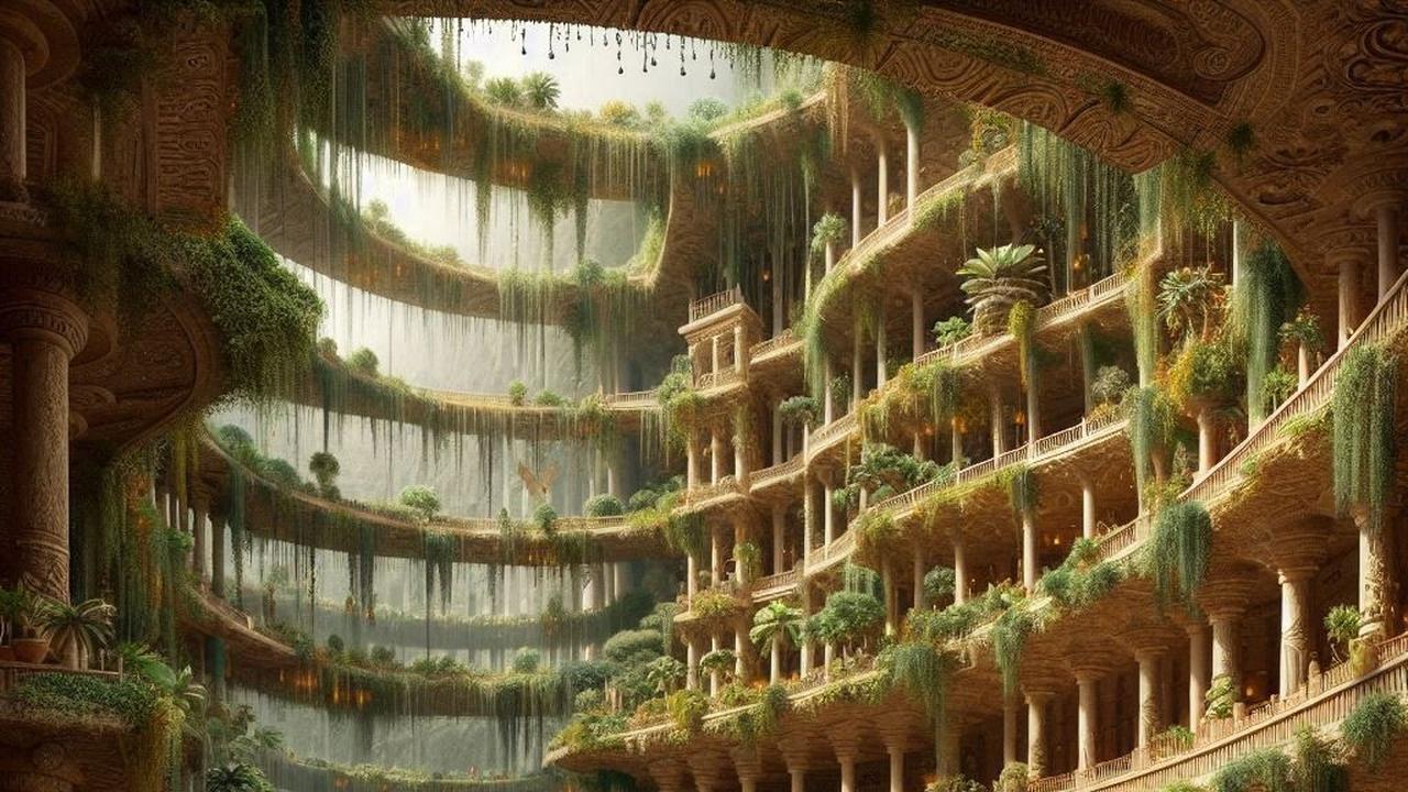 Ilustrasi Taman Gantung Babilonia