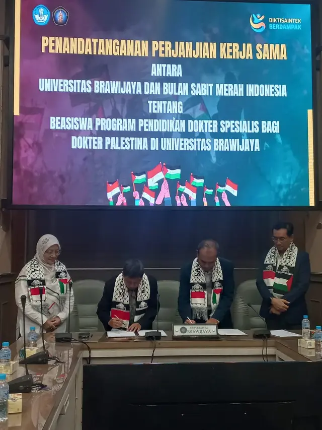 BSMI dan Universitas Brawijaya Teken Kerja Sama Beasiswa Dokter Spesialis untuk Dokter Palestina