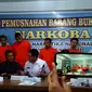 BNN Provinsi Bengkulu berhasil mengungkap jaringan narkoba antar provinsi dengan menangkap 7 orang tersangka. (Liputan6.com/Yuliardi Hardjo)