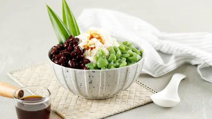 es cendol kacang merah