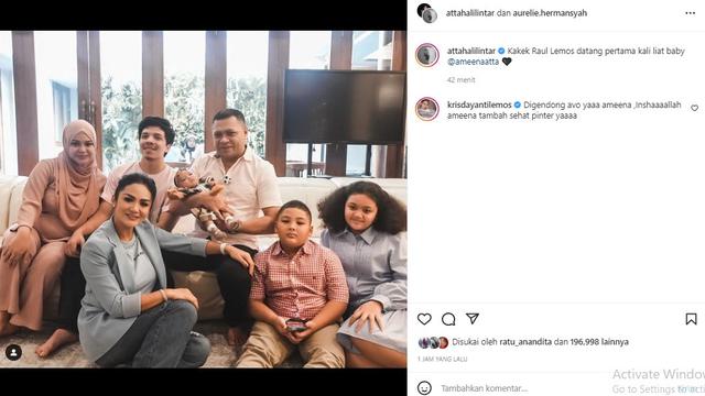 Atta Halilintar - Raul Lemos (Foto: Instagram/@attahalilintar)