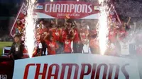 Persatu Tuban saat merayakan gelar Liga Nusantara 2014 (Liga Nusantara Blogspot)