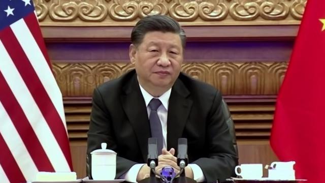 Presiden AS Xi Jinping dalam pertemuan virtual dengan Presiden AS Joe Biden.