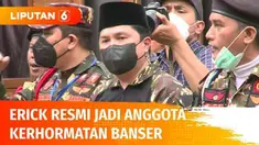 Menteri BUMN Erick Thohir mengikuti proses pembaretan untuk jadi anggota kehormatan Barisan Ansor Serbaguna atau Banser. Erick mengaku kerap berdiskusi dengan keluarga besar Banser dalam upaya meningkatkan dan menjaga NKRI ke depan.