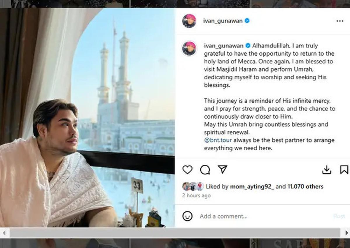 Kembali Umrah, Ivan Gunawan: Saya Dedikasikan Diri Mencari Ridha-Nya
