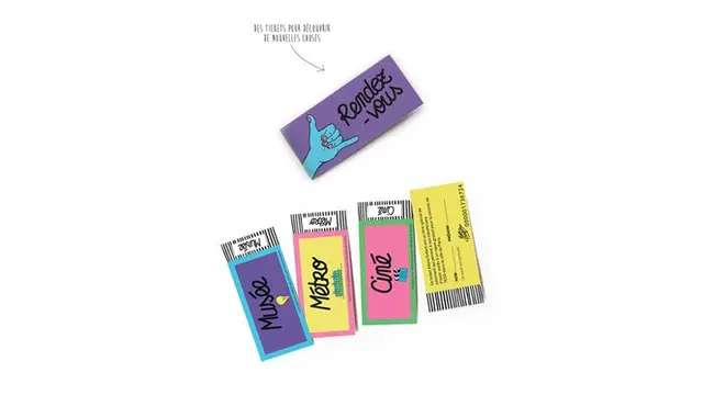 Desain tiket unik (sumber : Hongkiat)