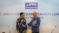 Rapat Umum Pemegang Saham Luar Biasa (RUPSLB) PT Lippo Cikarang Tbk (LPCK) pada Kamis, 5 Oktober 2023 di Jakarta. Dok LPCK)