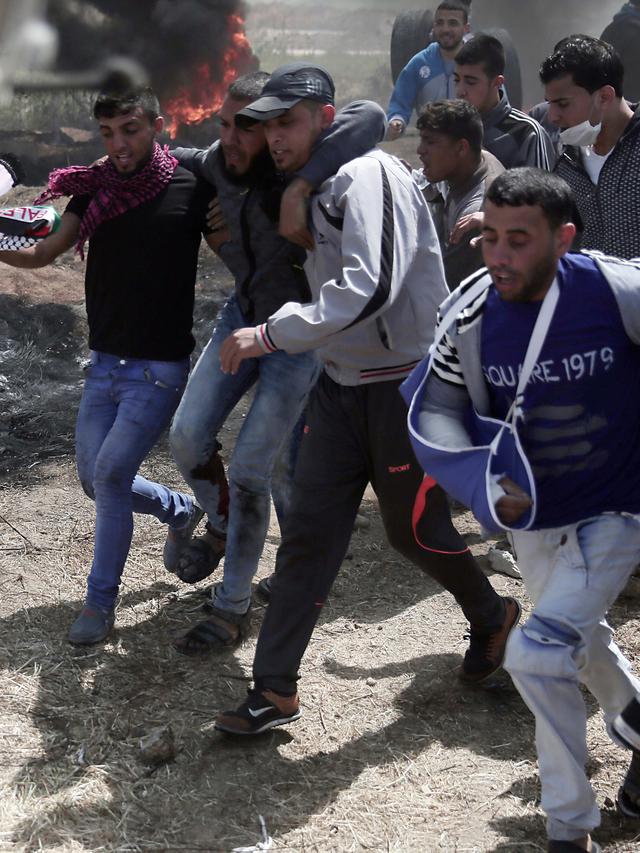 Warga Palestina Kembali Protes di Jalur Gaza