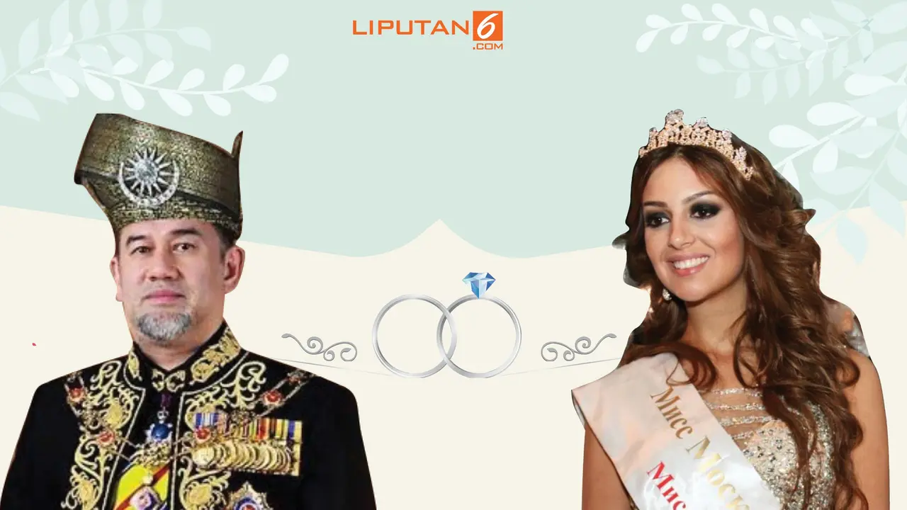 Banner Infografis Raja Malaysia Turun Takhta demi Cinta