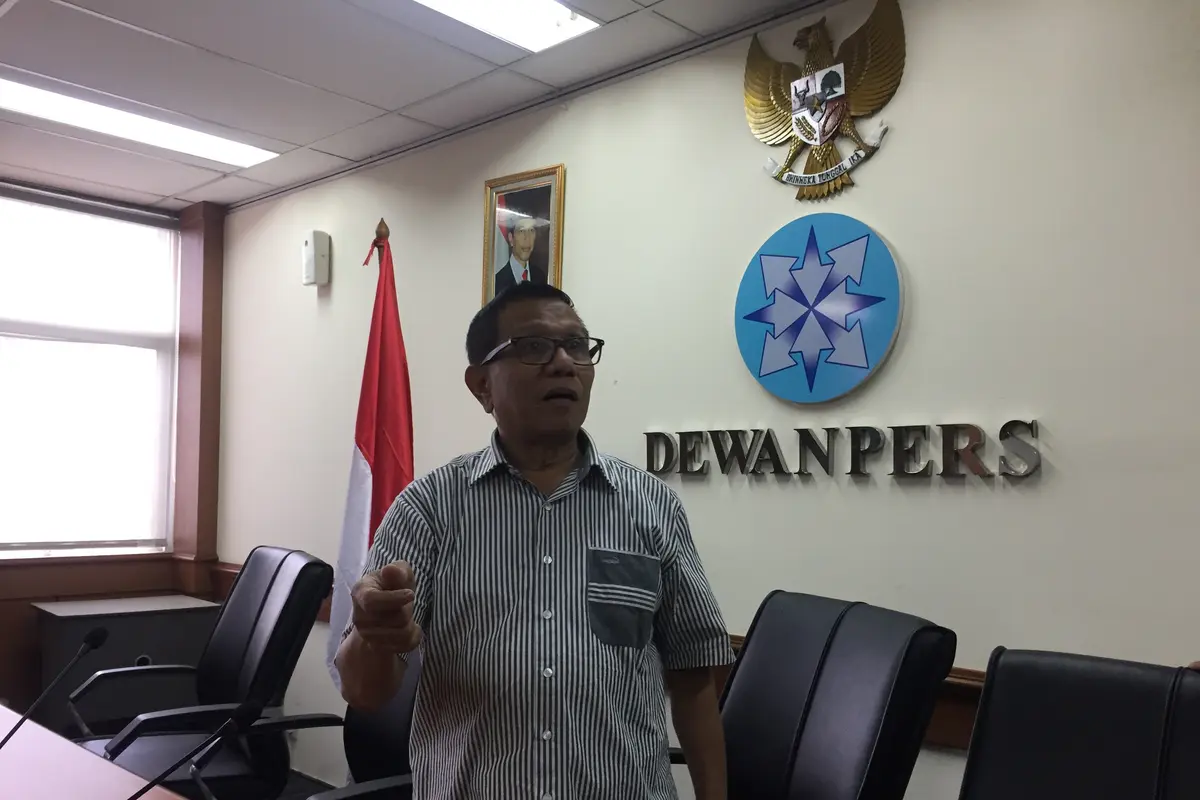Wakil Ketua Dewan Pers, Hendri Bangun di Gedung Dewan Pers, Jakarta, Selasa (18/6/2019). (Foto: Muhammad Radityo Priyasmoro/Liputan6.com)