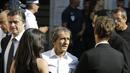 Juara dunia F1 empat kali, Alain Prost, turut hadir juga. (AP Photo/Lionel Cironneau)