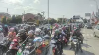 Kemacetan arus balik bergeser ke selatan (Liputan6.com /  Edhie Prayitno Ige) 