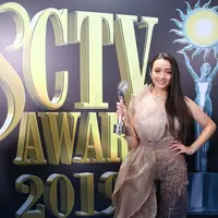 Megan Domani SCTV Awards 2019. (Adrian Putra/Fimela.com)