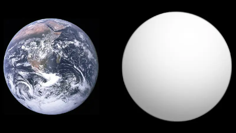 Perbandingan ukuran Bumi dengan Planet GJ 1132b