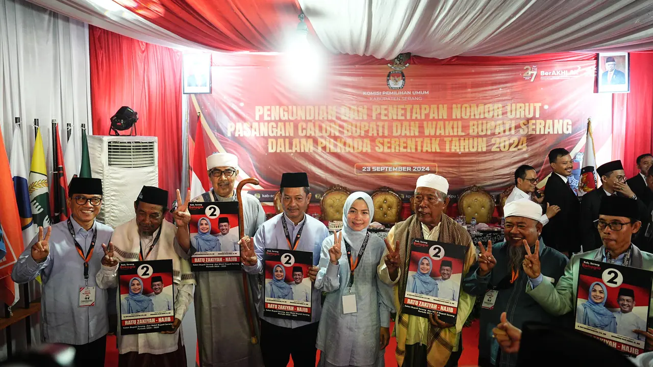 Calon Bupati dan Calon Wakil Bupati Kabupaten Serang, Ratu Zakiyah-Najib Hamas (Istimewa)