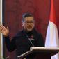 Sekretaris Jenderal DPP PDI Perjuangan (PDIP) Hasto Kristiyanto dalam pembukaan Rakorda Pemenangan Pemilu 2024 yang dilakukan oleh DPD PDIP Sulawesi Tenggara (Sultra) (Istimewa)