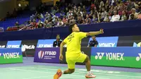 Tunggal putra Indonesia Anthony Sinisuka Ginting. (Humas PP PBSI)