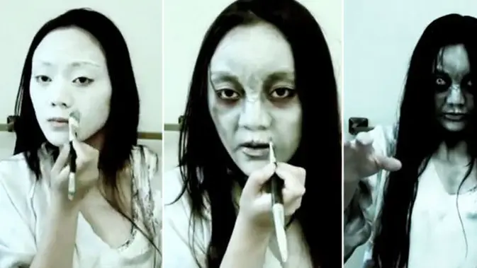Tutorial Makeup Menyeramkan Berani Lihat Fashion Fimela Com