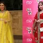 Seleb pakai baju sari India (Sumber: KapanLagi.com/Fimela.com)