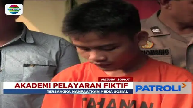 Seorang pemuda buka sekolah pelayaran di Sunggal, Medan, Sumatera Utara, tak berizin dan menipu belasan taruna serta dosen