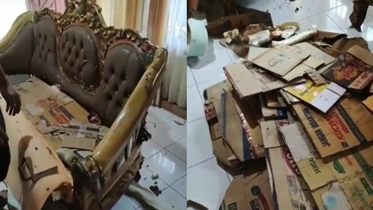Viral Beli Kursi Rp 11 Juta, saat Dibongkar Isinya Malah Kardus Bekas