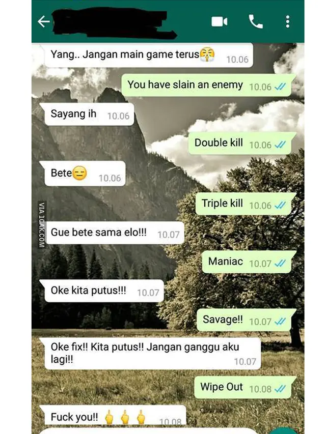 Deretan Obrolan Kocak Putus Cinta, Lucu tapi Bikin Kesal