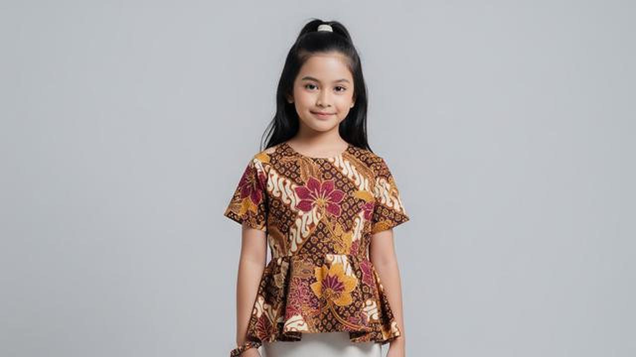 8 Model Atasan Batik Anak Perempuan yang Stylih, Manis untuk Acara Formal Keluarga