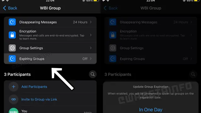 Fitur WhatsApp Expiring Groups