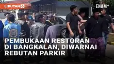 Pembukaan restoran mie di Jl. Trunojoyo, Bangkalan, Jawa Timur (30/11/2024) diwarnai insiden. Keributan melibatkan dua kelompok yang berebut lahan parkir. Kedua kelompok adu mulut hingga sempat memanas karena membawa senjata tajam.