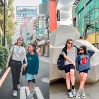 Ibu dan anak ini menarik perhatian netizen karena gayanya yang kece abis. [@ayutingting92]