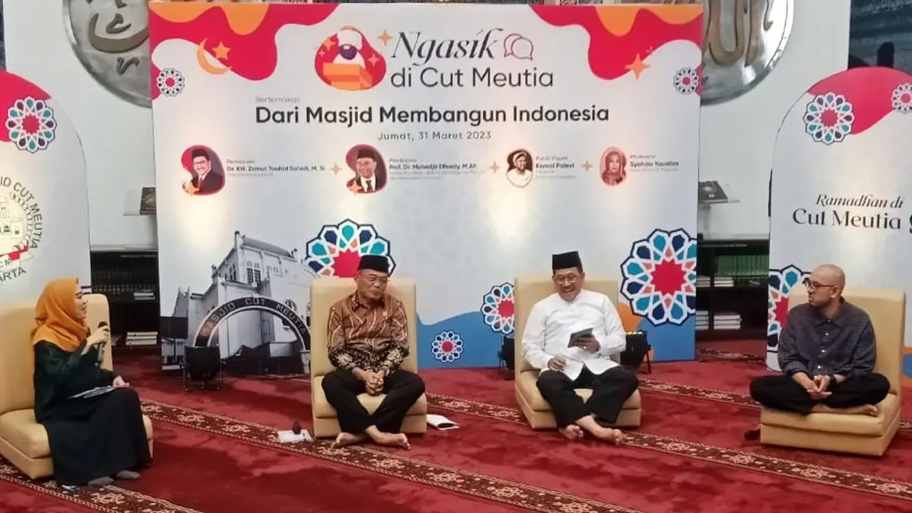 Menko PMK saat acara Ngabuburot Asyik di Masjid Cut Meutia Jakarta. (Istimewa)