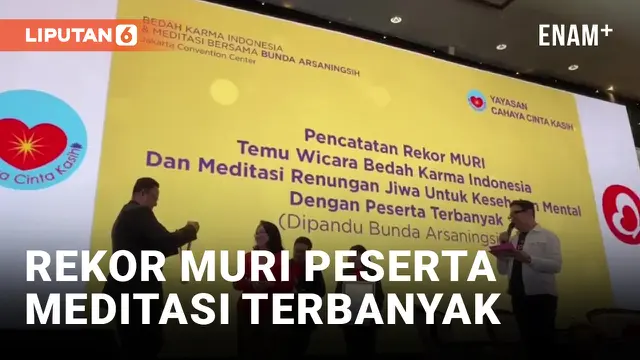 VIDEO: Cetak Rekor Muri, 3.169 Orang Meditasi Bareng di Jakarta