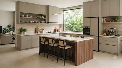 15 Warna Kitchen Set yang Tetap Terlihat Mewah Meski Tanpa Finishing Glossy, Ada Dapur Impian Anda?