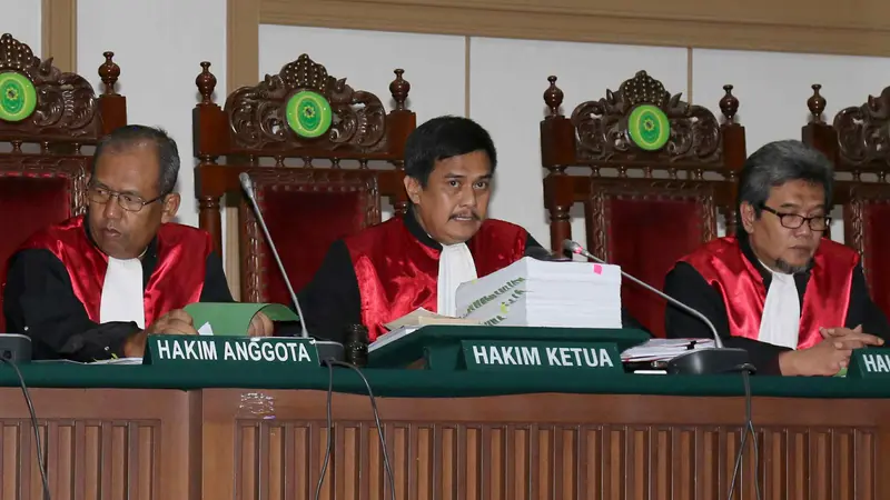 Sidang lanjutan kasus dugaan penodaan agama Basuki Tjahaja Purnama atau Ahok yang digelar di Auditorium Kementerian Pertanian, Jakarta