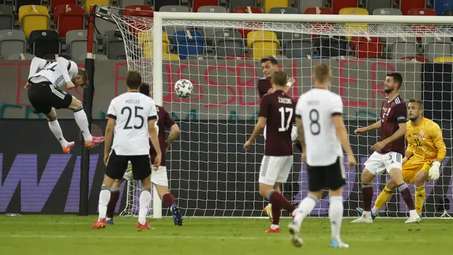 Laga Uji Coba Jerman VS Latvia
