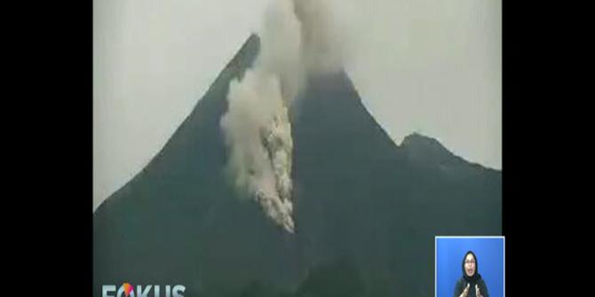 Video Amatir Rekam Luncuran Awan Panas Merapi Mengalir ke Sungai Gendol