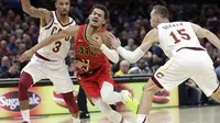 Cavaliers akhirnya mencatatkan kemenangan di laga NBA. (AP Photo/Tony Dejak)