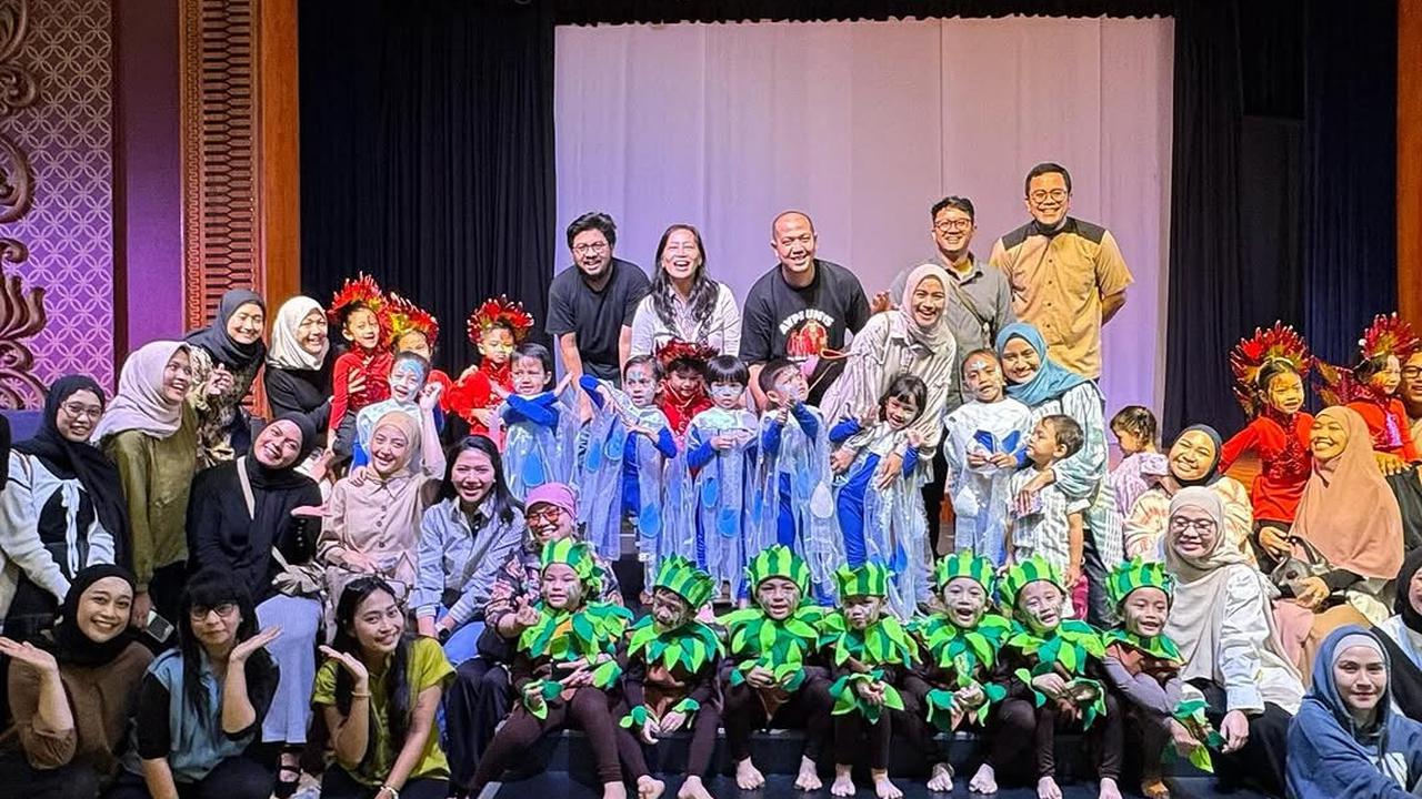 Jadi Pohon, 7 Potret Gala Sky Pentas di Sekolah Pertama Kali, Bikin Bangga Oma dan Opa