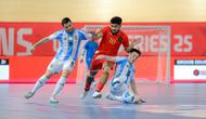 Timnas Futsal Indonesia Vs Timnas Futsal Argentina. (Bola.com/Bagaskara Lazuardi).
