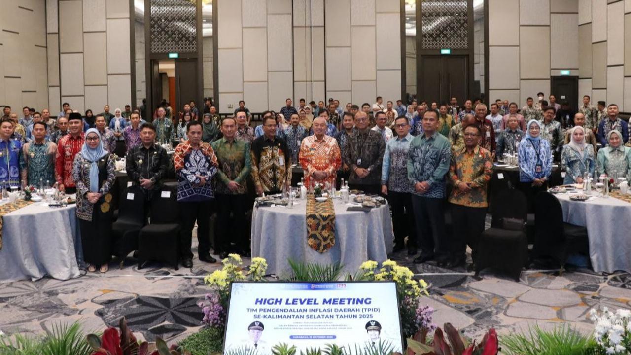 High Level Meeting TPID Kalsel Perkuat Sinergi Kendalikan Inflasi Menjelang Nataru