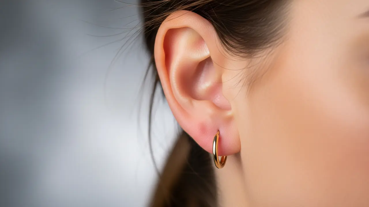 Anting emas yang ringan untuk wanita aktif dan tidak membuat telinga pegal