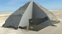 Struktur internal Piramida Bent (Cairo University)