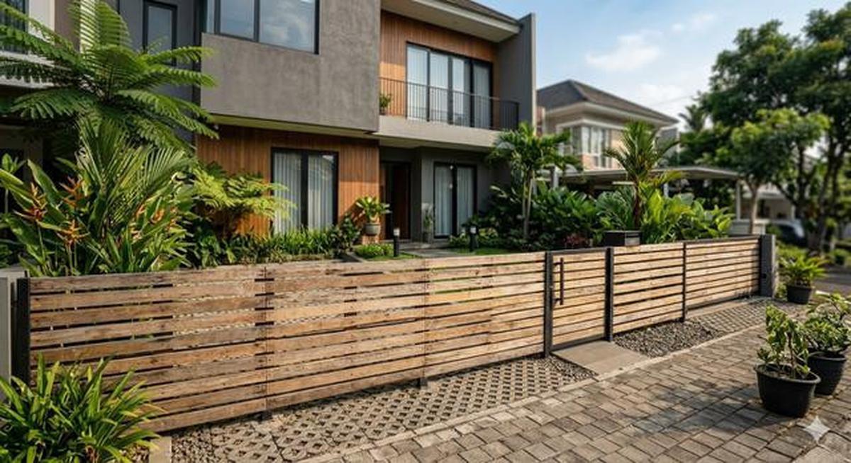 7 Ide Pagar Rumah dari Kayu Palet Bekas yang Estetik dan Ramah Lingkungan